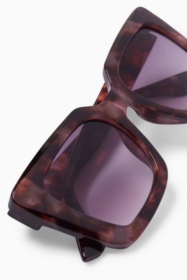 Damen - Sonnenbrille - braun
