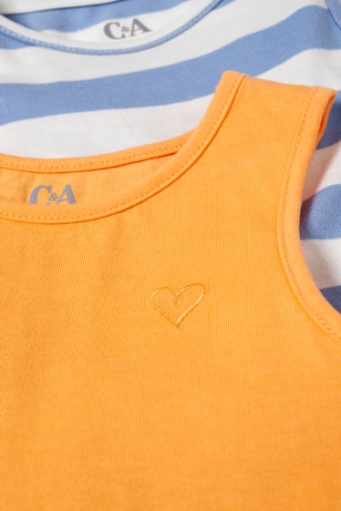 Kinderen: meisjes - Set van 2 - jurk - blauw