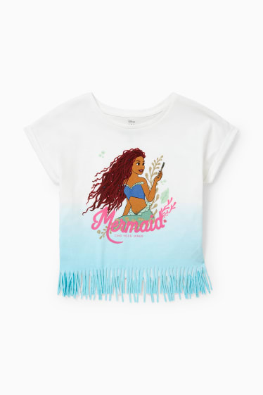 Kinder - Arielle - Kurzarmshirt - cremeweiss