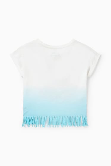 Dětské - Malá mořská víla - tričko s krátkým rukávem - krémově bílá