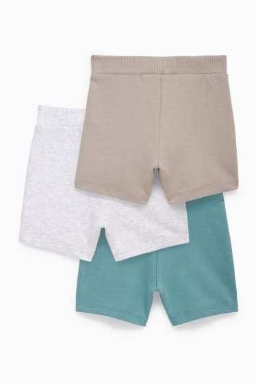 Bébés garçons - Lot de 3 - shorts en molleton pour bébé - turquoise clair