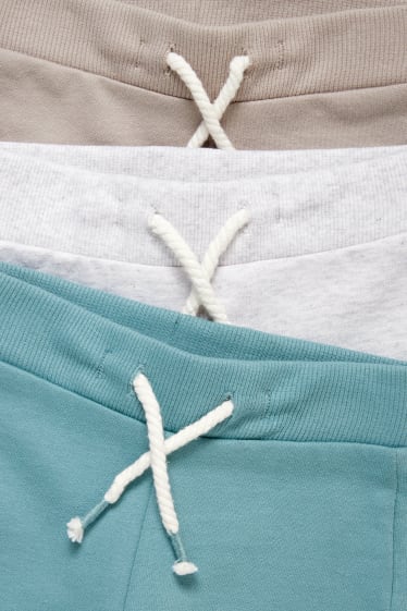Bébés garçons - Lot de 3 - shorts en molleton pour bébé - turquoise clair