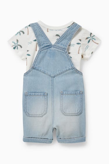 Babys - Baby-Outfit - 2 teilig - helljeansblau