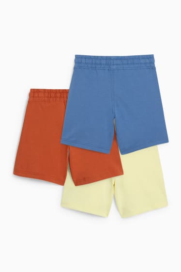 Kinder Buben - Multipack 3er - Shorts - hellgelb