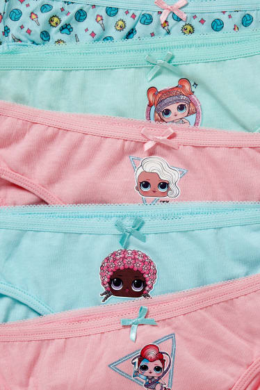 Enfants filles - Lot de 6 - L.O.L. Surprise - slips - vert menthe
