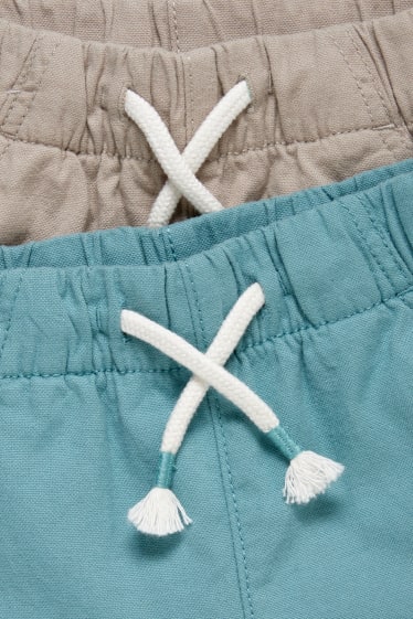 Bébés garçons - Lot de 2 - shorts bébé - bleu