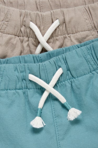 Bébés - Lot de 2 - shorts bébé - bleu