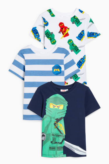 Bambini - Confezione da 3 - Lego Ninjago - t-shirt - bianco