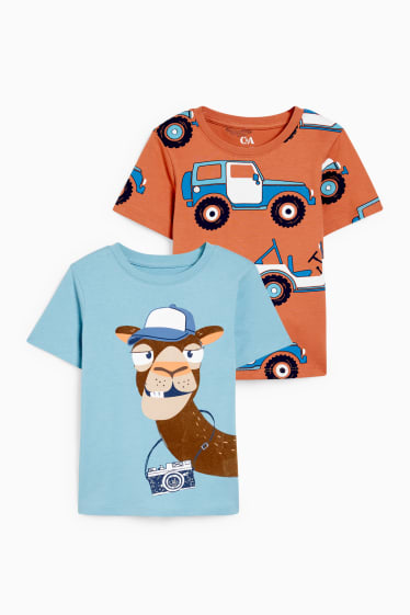 Enfants - Lot de 2 - T-shirts - bleu