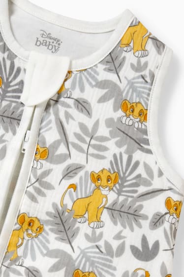 Unisex - The Lion King - baby-slaapzak - 6 tot 18 maanden - grijs