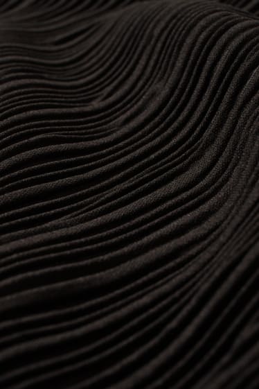 Donna - Vestito plissettato - nero