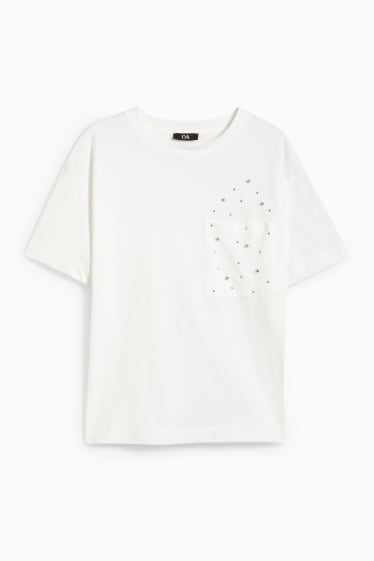 Damen - T-Shirt - weiß