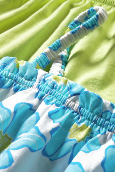 Enfants filles - Lot de 2 - tops - vert clair