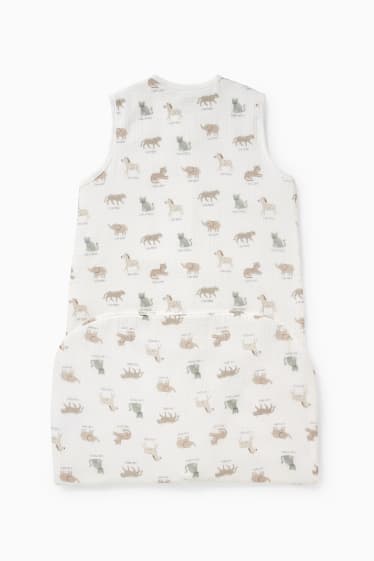 Unisex - Baby-Schlafsack - 18-36 Monate - cremeweiß