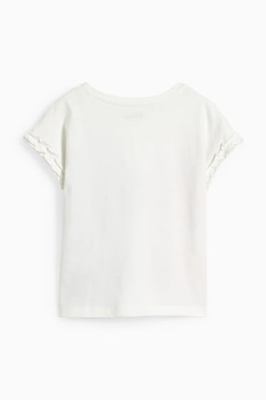 Children Girls - Lilo & Stitch - short sleeve T-shirt - white