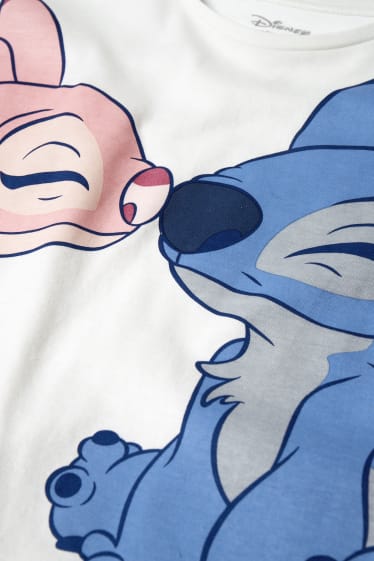 Children Girls - Lilo & Stitch - short sleeve T-shirt - white