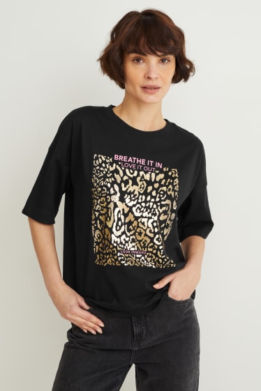 Damen - T-Shirt - schwarz
