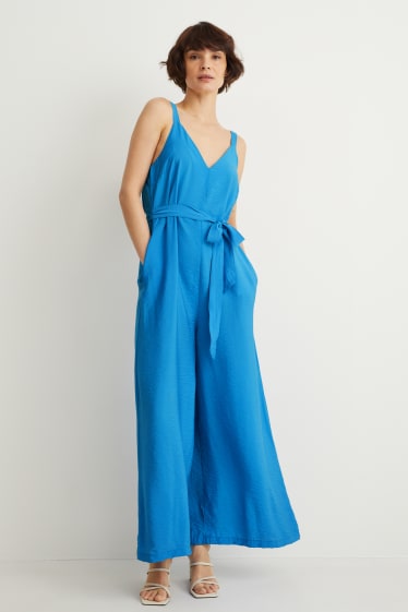 Damen - Jumpsuit - blau