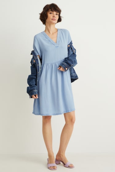 Dona - Vestit fit & flare - blau clar