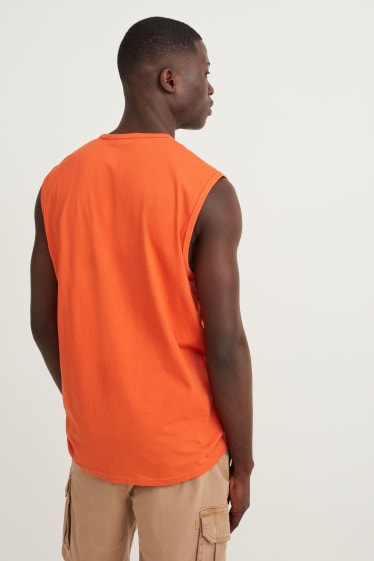 Heren - Tanktop - oranje