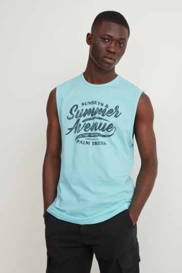 Hommes - Débardeur - turquoise clair