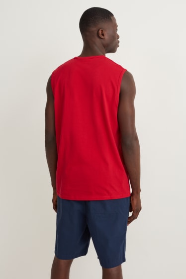 Heren - Tanktop - donkerrood