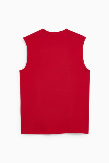 Heren - Tanktop - donkerrood