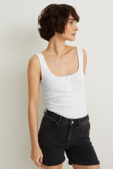 Damen - Basic-Top - weiß