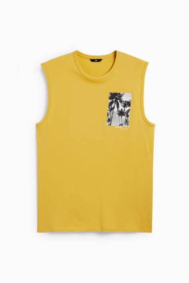 Hombre - Camiseta sin mangas - amarillo