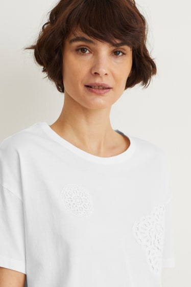 Damen - T-Shirt - weiß