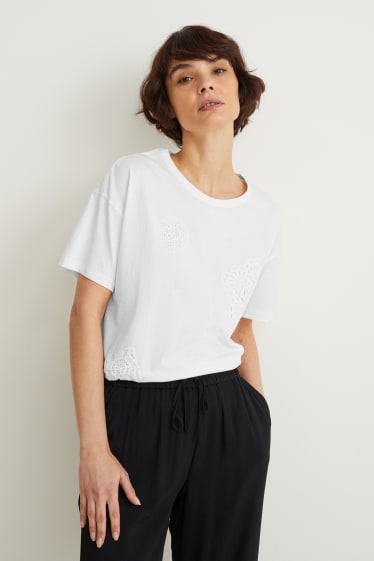 Damen - T-Shirt - weiß