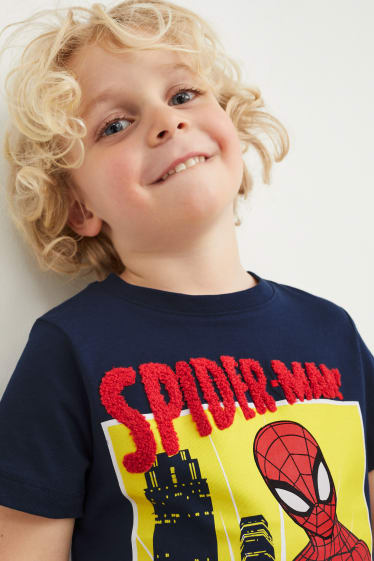Kinderen - Spider-Man - T-shirt - donkerblauw