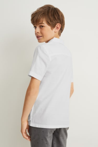 Kinderen - Overhemd - crème wit