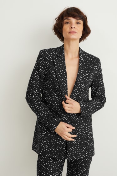 Donna - Blazer - relaxed fit - fantasia - nero