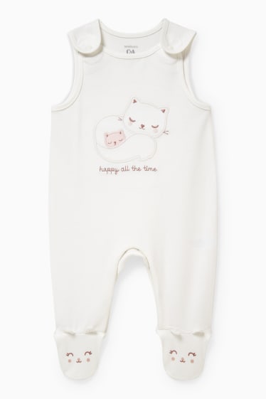 Bébés filles - Ensemble avec grenouillère - 2 pièces - blanc