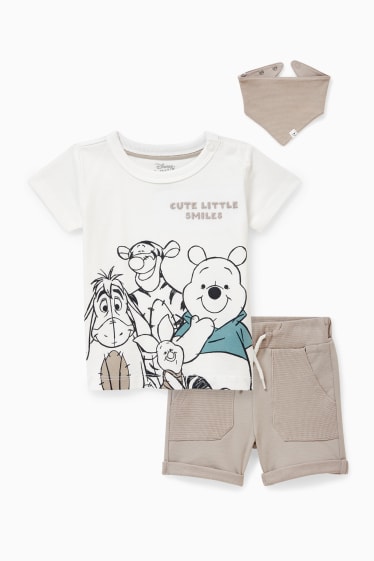 Bébés garçons - Winnie l’ourson - ensemble bébé - 3 pièces - blanc crème