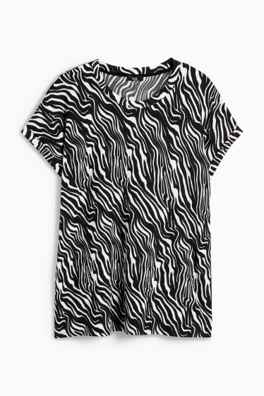 Femmes - T-shirt - noir / blanc