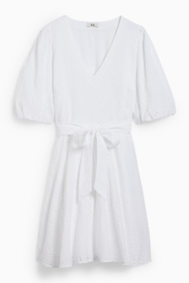 Donna - Vestito fit & flare - bianco