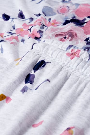 Dona - Pijama curt - gris clar jaspiat