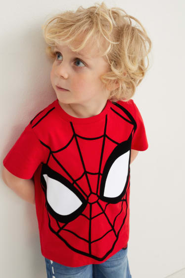 Children - Spider-Man - short sleeve T-shirt - red