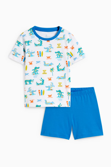 Children Boys - Short pyjamas - 2 piece - white