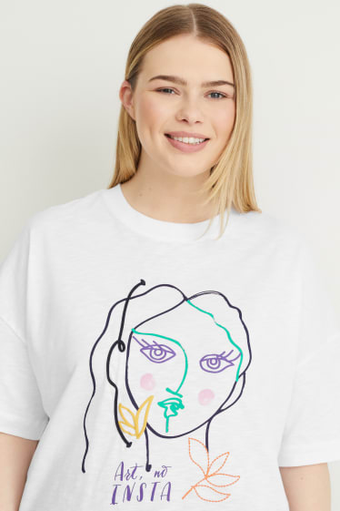 Damen - T-Shirt - weiß