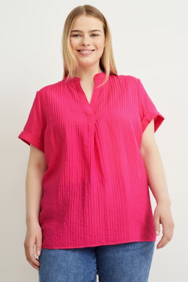 Dames - Blouse - fuchsiarood