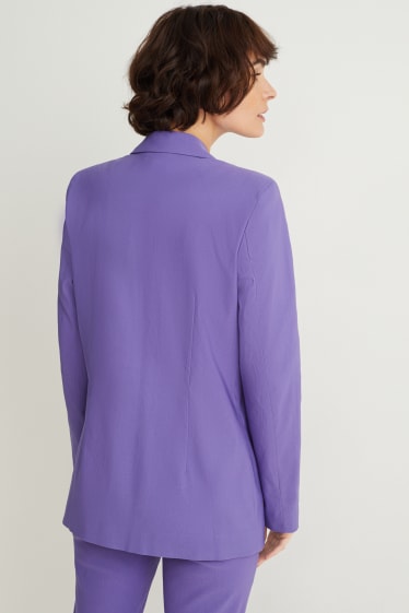 Women - Blazer - relaxed fit - purple