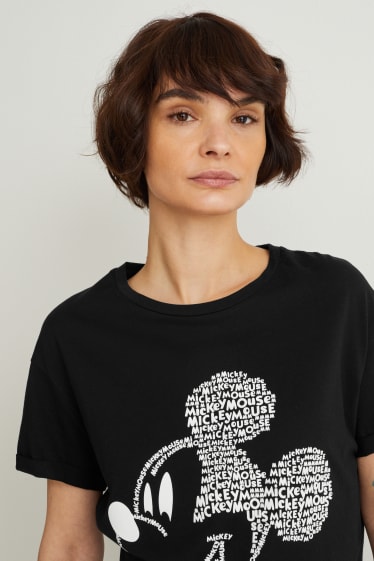 Women - T-shirt - Mickey Mouse - black