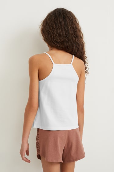 Bambine - Confezione da 2 - top - bianco crema