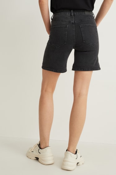 Mujer - Shorts vaqueros - mid waist - LYCRA® - vaqueros - gris oscuro