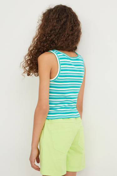 Enfants filles - Haut - à rayures - vert