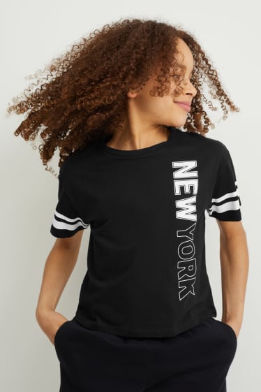 Kinder Mädchen - Multipack 5er - Kurzarmshirt - pink