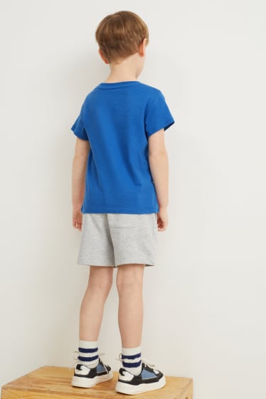 Kinder Jungen - Spider-Man - Set - 2 Kurzarmshirts und Sweatshorts - dunkelblau